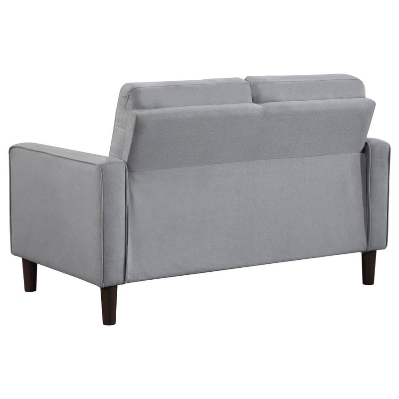 Bowen 3-piece Upholstered Track Arm Tufted Sofa Set Grey-zoom-