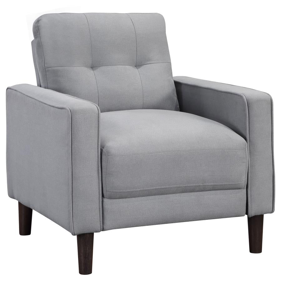 Bowen 3-piece Upholstered Track Arm Tufted Sofa Set Grey-zoom-9
