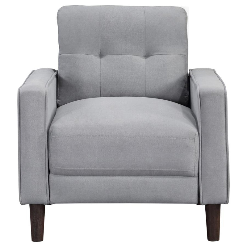 Bowen 3-piece Upholstered Track Arm Tufted Sofa Set Grey-zoom-