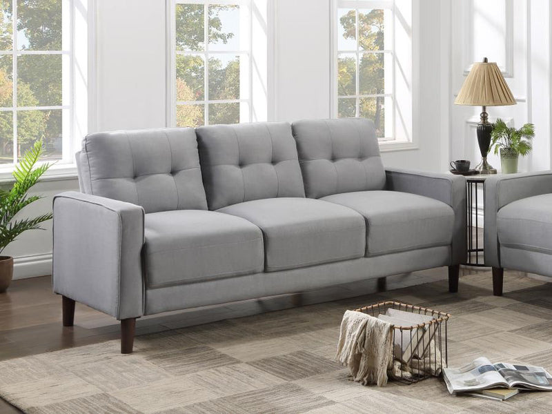 Bowen Upholstered Track Arm Tufted Sofa Grey-zoom-