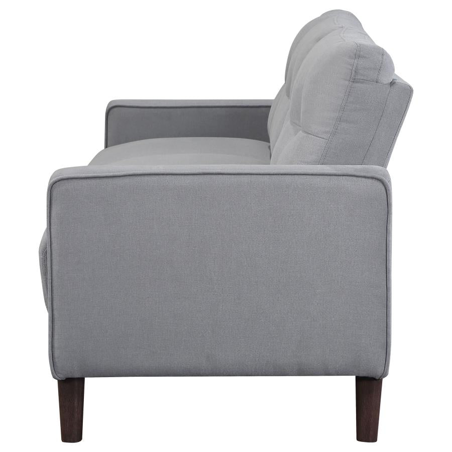 Bowen Upholstered Track Arm Tufted Sofa Grey-5
