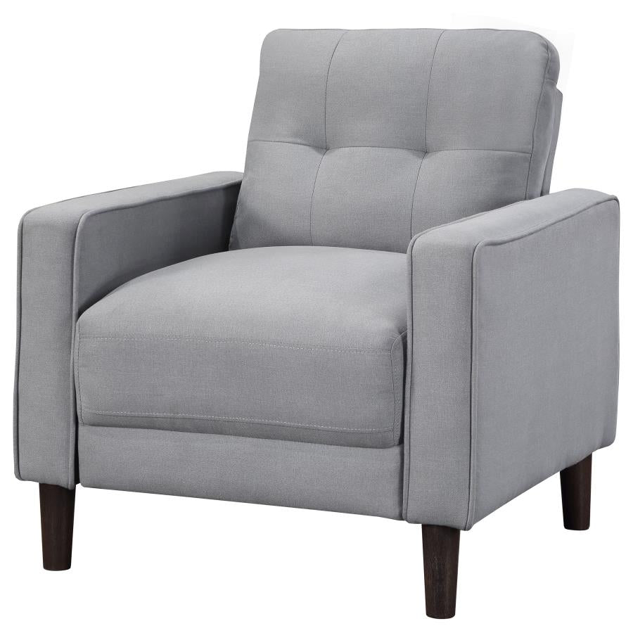 Bowen Upholstered Track Arm Tufted Accent Chair Grey-zoom-4