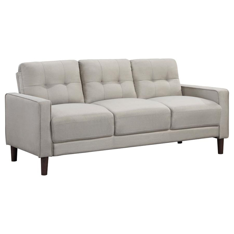 Bowen Upholstered Track Arm Tufted Sofa Beige-zoom-