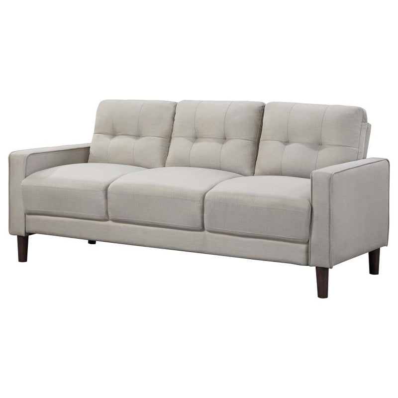 Bowen Upholstered Track Arm Tufted Sofa Beige-zoom-