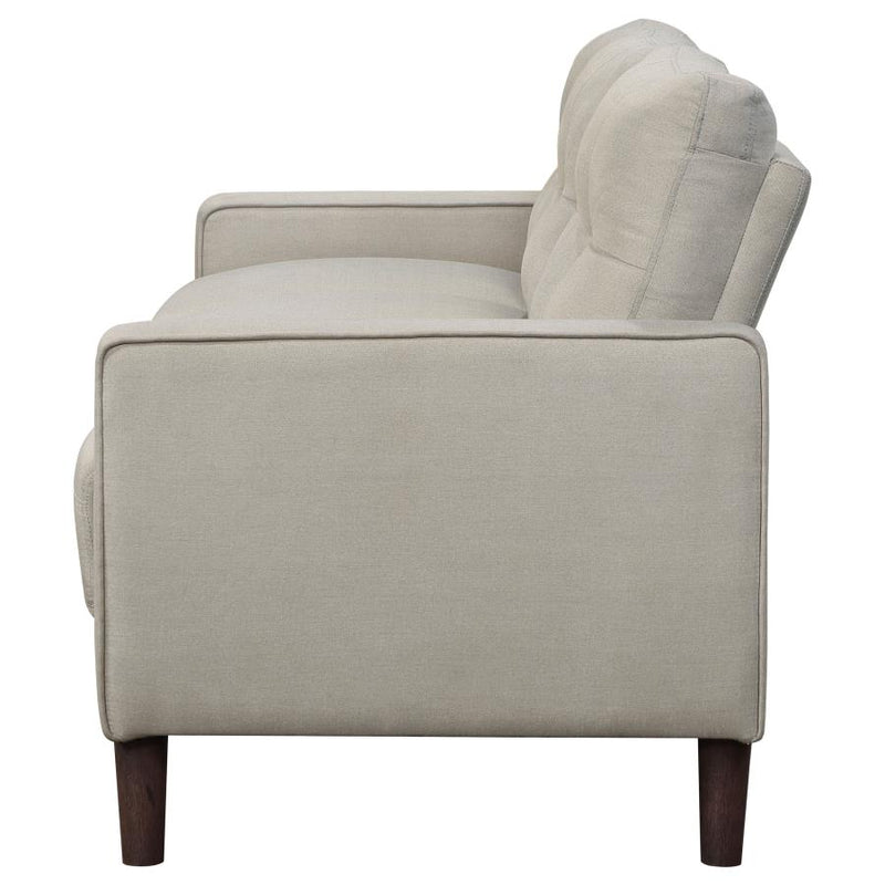 Bowen Upholstered Track Arm Tufted Sofa Beige-zoom-