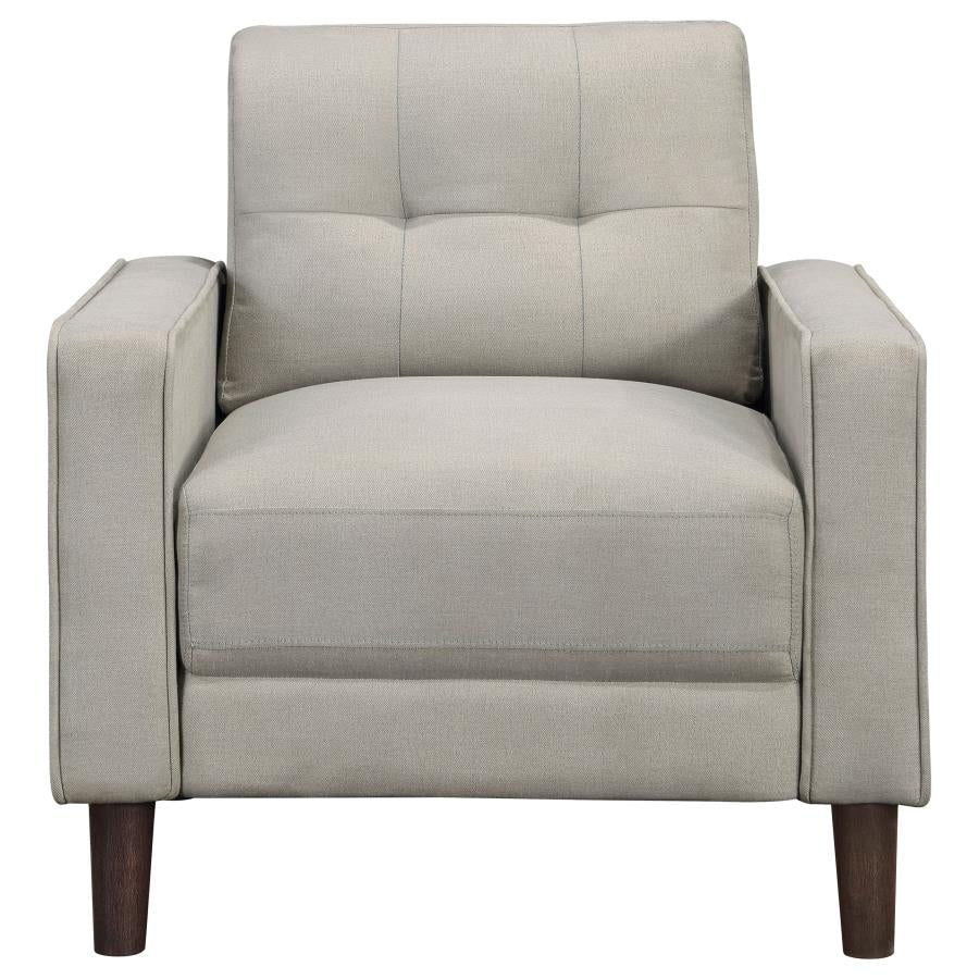 Bowen Upholstered Track Arm Tufted Accent Chair Beige-3