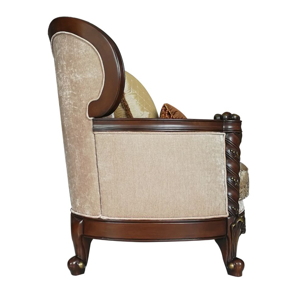 ACME Devayne Accent Chair – side view – Lusso Furniture Miami