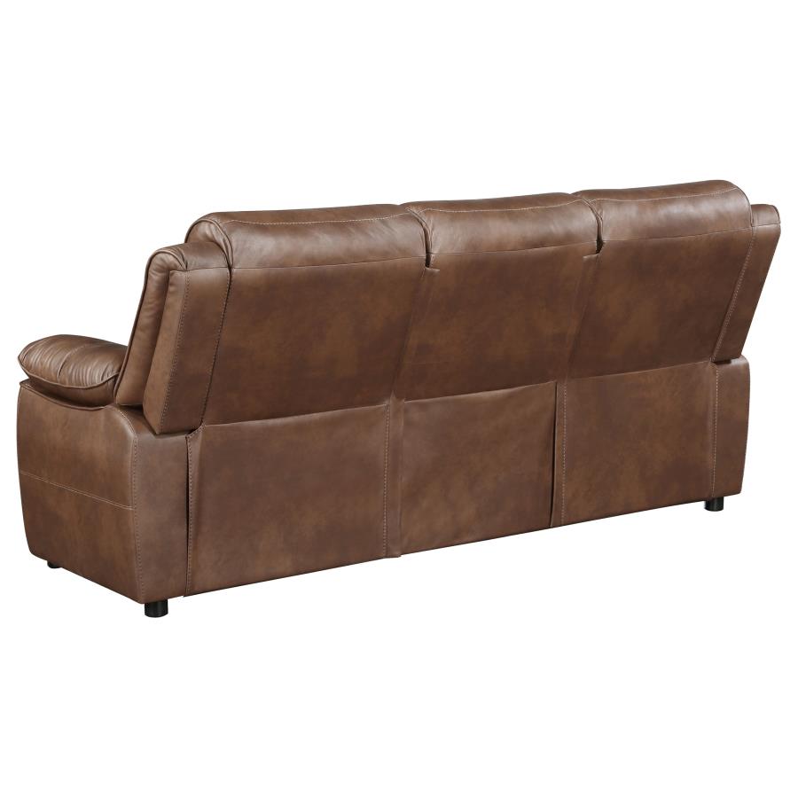 Ellington 2-piece Upholstered Padded Arm Sofa Set Dark Brown-zoom-5