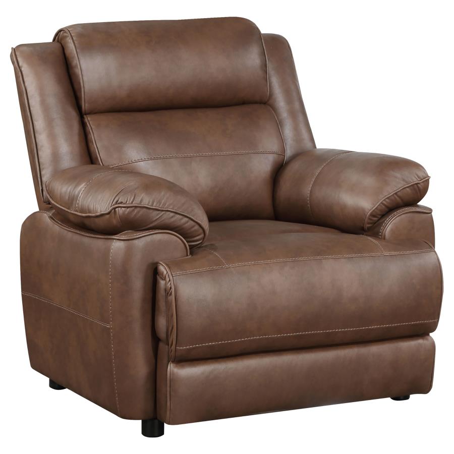 Ellington 3-piece Upholstered Padded Arm Sofa Set Dark Brown-11