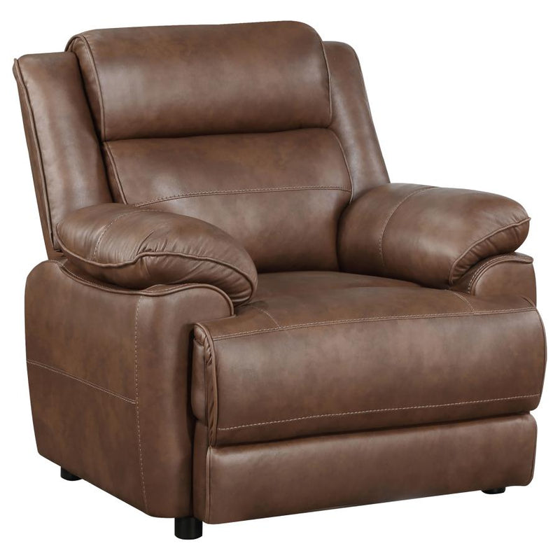 Ellington 3-piece Upholstered Padded Arm Sofa Set Dark Brown-zoom-