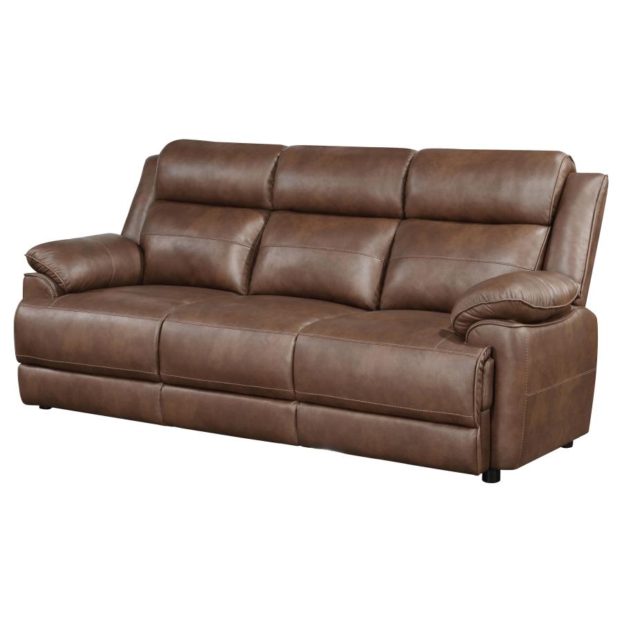 Ellington Upholstered Padded Arm Sofa Dark Brown-zoom-4