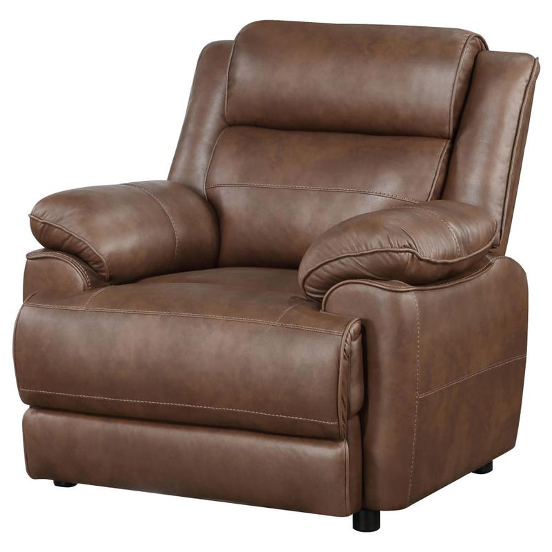 Ellington Upholstered Padded Arm Accent Chair Dark Brown-zoom-