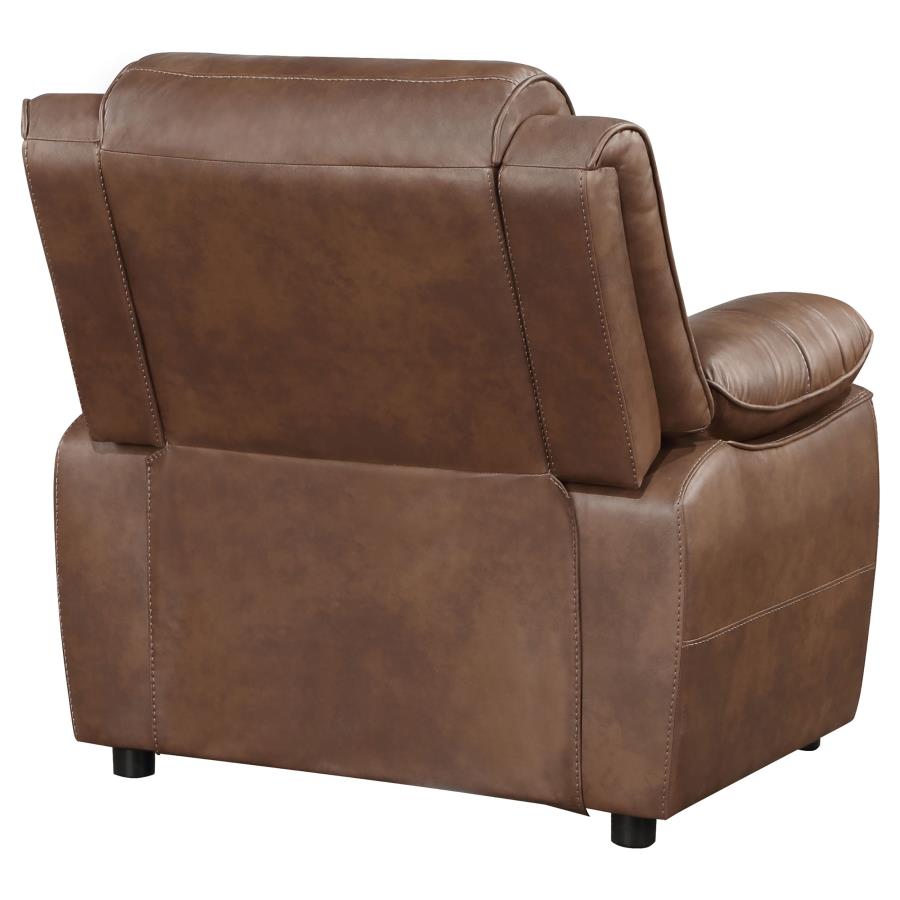 Ellington Upholstered Padded Arm Accent Chair Dark Brown-8