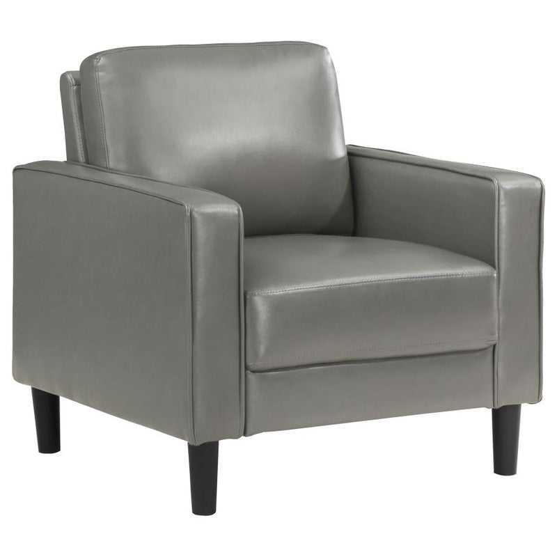 Ruth 3-piece Upholstered Track Arm Sofa Set Grey-zoom-