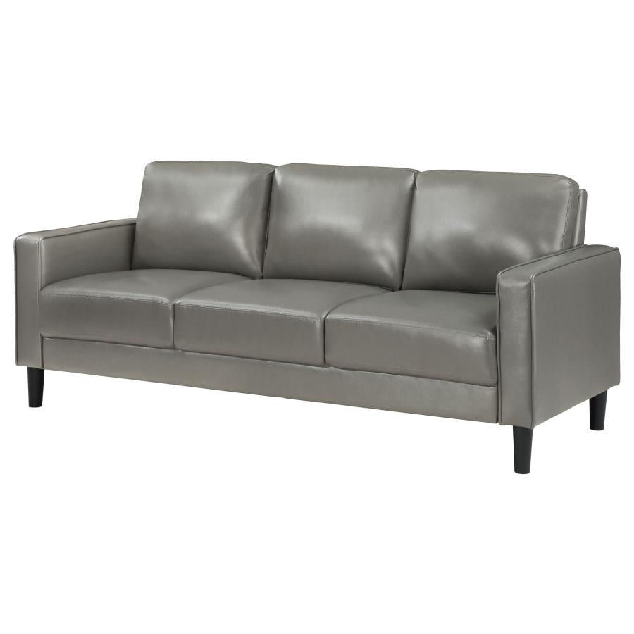 Ruth Upholstered Track Arm Sofa Grey-zoom-4