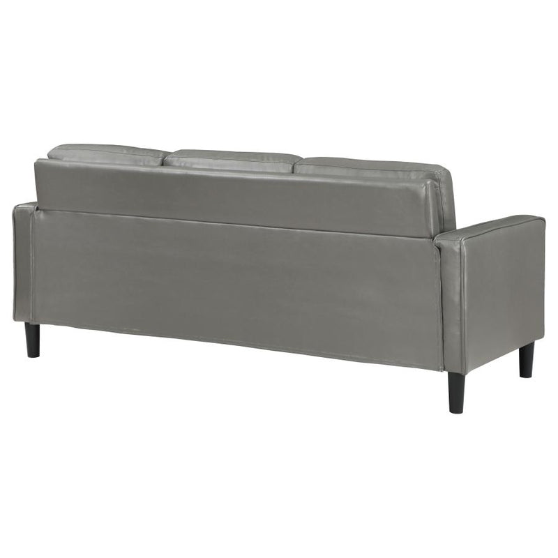 Ruth Upholstered Track Arm Sofa Grey-zoom-