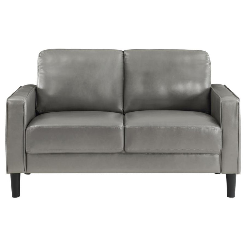 Ruth Upholstered Track Arm Loveseat Grey-zoom-