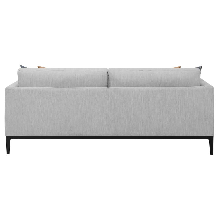 Apperson Upholstered Track Arm Sofa Light Grey-zoom-7