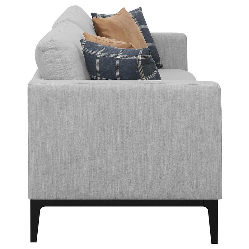 Apperson Upholstered Track Arm Sofa Light Grey-zoom-
