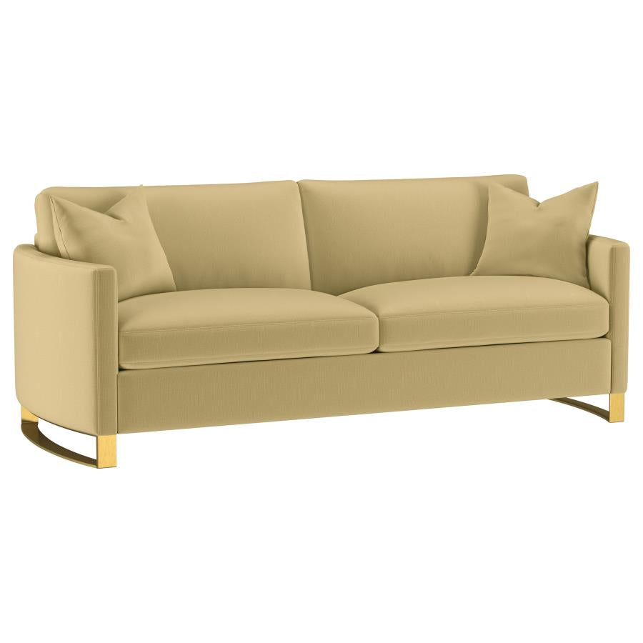 Corliss 3-piece Velvet Upholstered Sofa Set Camel-zoom-3