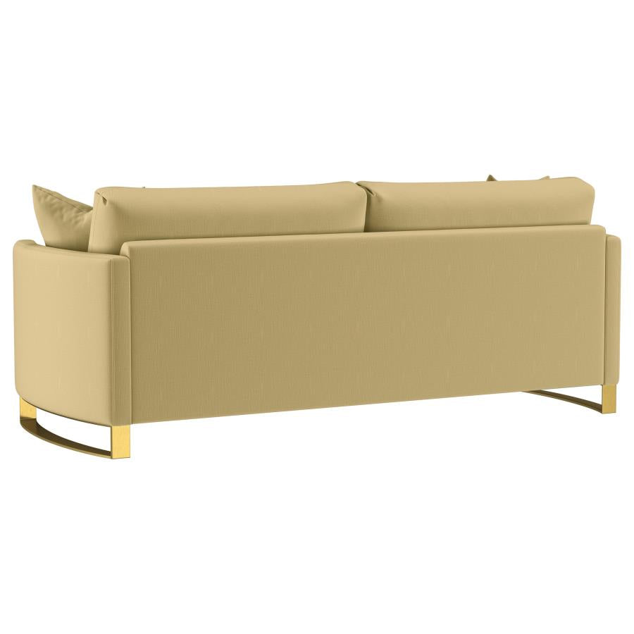 Corliss 3-piece Velvet Upholstered Sofa Set Camel-5