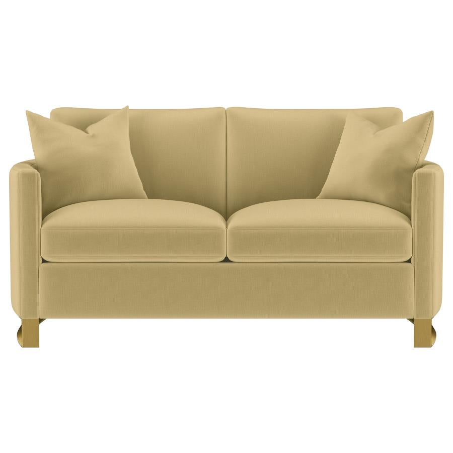 Corliss 3-piece Velvet Upholstered Sofa Set Camel-zoom-7