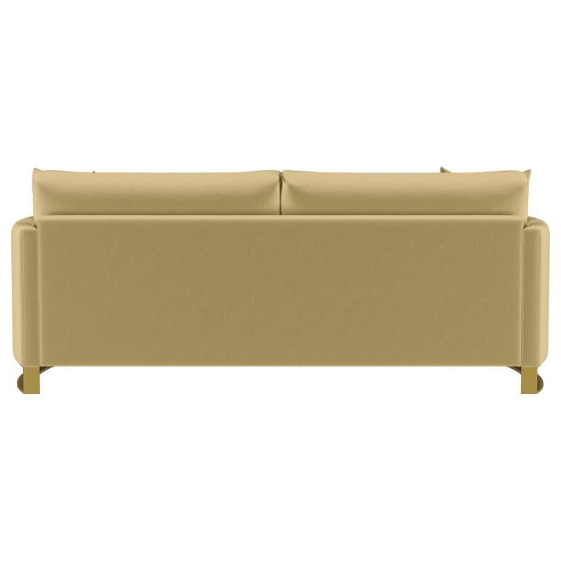 Corliss Upholstered Curved Track Arm Sofa Camel-zoom-