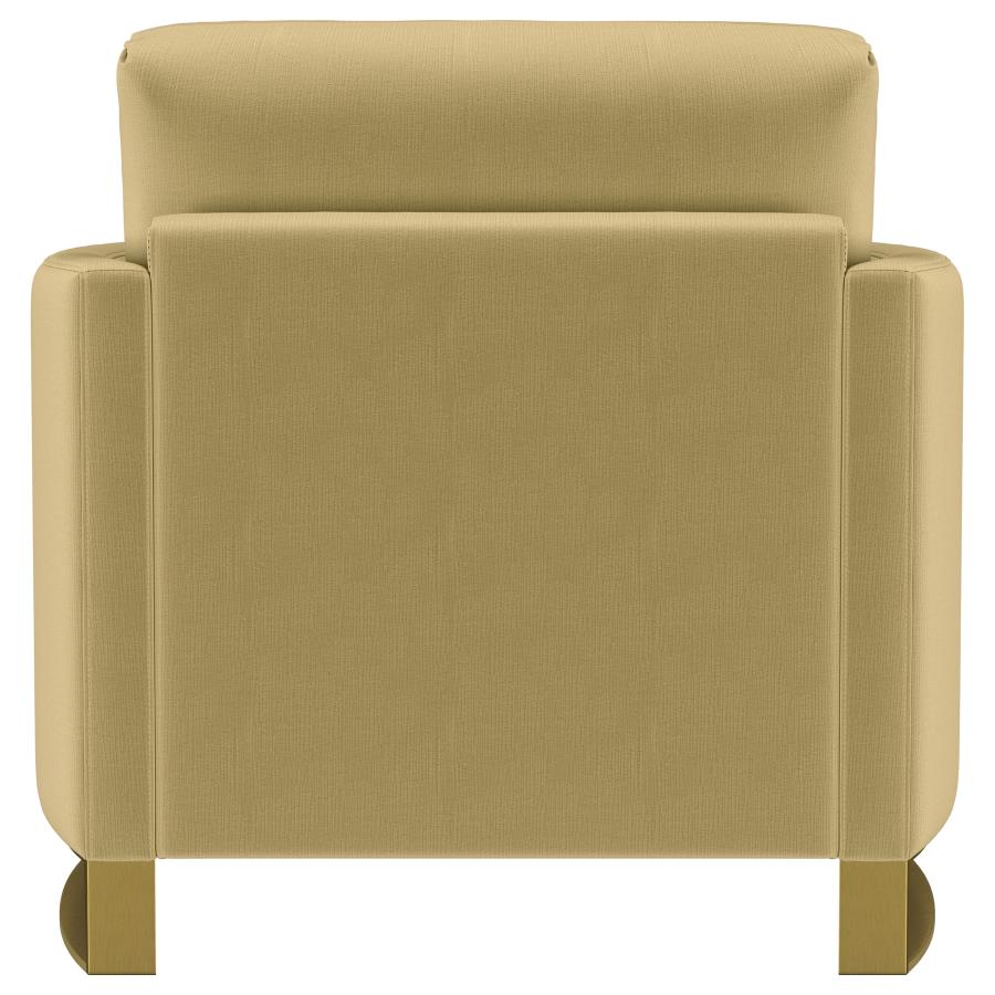 Corliss Upholstered Curved Track Arm Chair Camel-zoom-7
