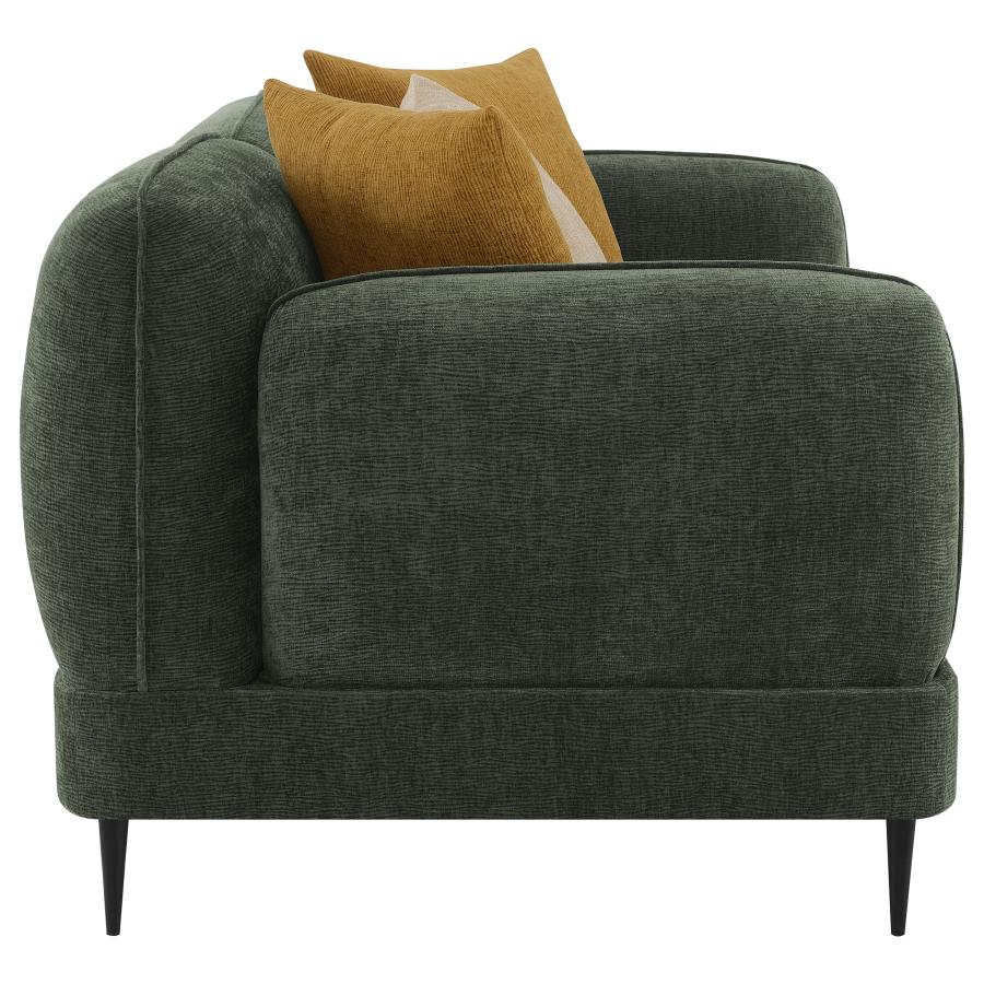 Jade 2-piece Chenille Upholstered Sofa Set Green-10