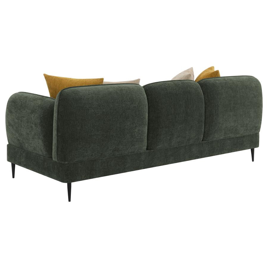 Jade Chenille Upholstered Modern Track Arm Sofa Green-zoom-6