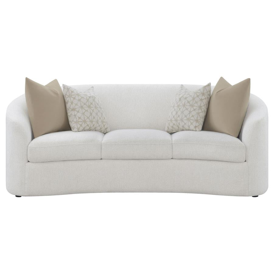 Rainn 2-piece Boucle Upholstered Sloped Arm Sofa Set Latte-zoom-4