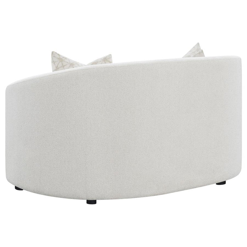 Rainn 2-piece Boucle Upholstered Sloped Arm Sofa Set Latte-zoom-