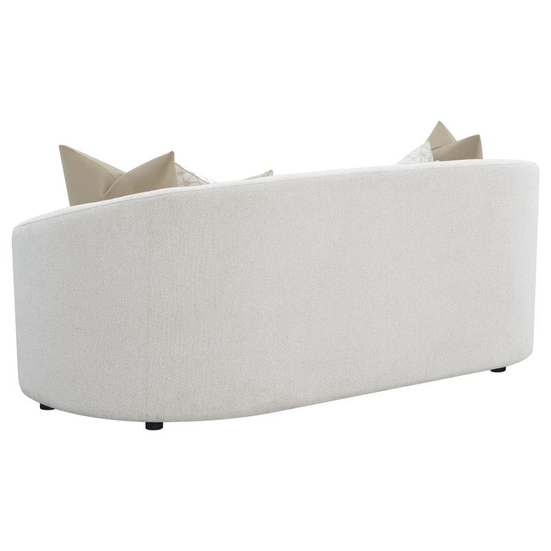 Rainn 3-piece Boucle Upholstered Sloped Arm Sofa Set Latte-zoom-