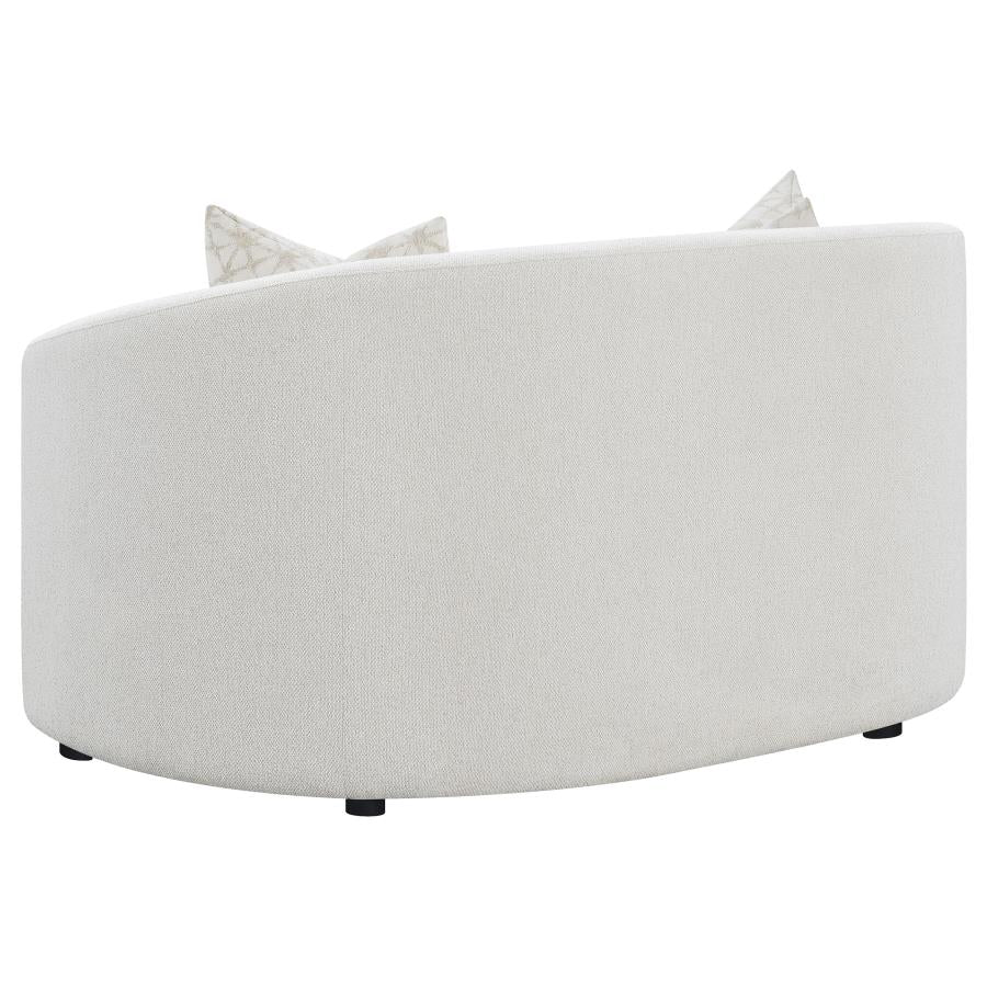 Rainn 3-piece Boucle Upholstered Sloped Arm Sofa Set Latte-8