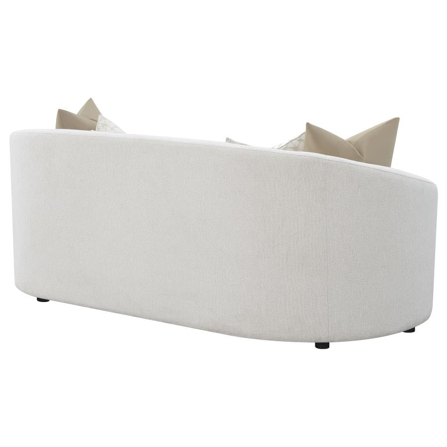 Rainn Boucle Upholstered Sloped Arm Sofa Latte-zoom-7