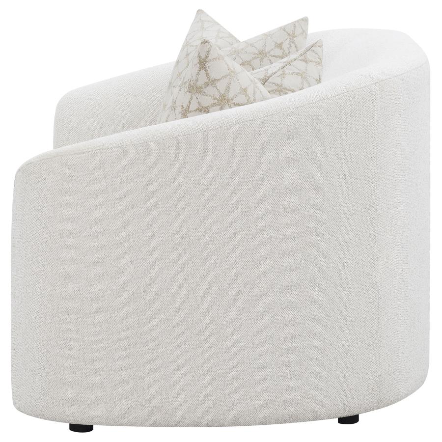 Rainn Boucle Upholstered Sloped Arm Loveseat Latte-5