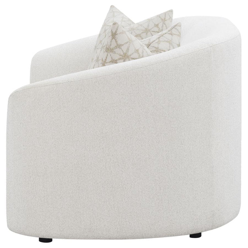 Rainn Boucle Upholstered Sloped Arm Loveseat Latte-zoom-