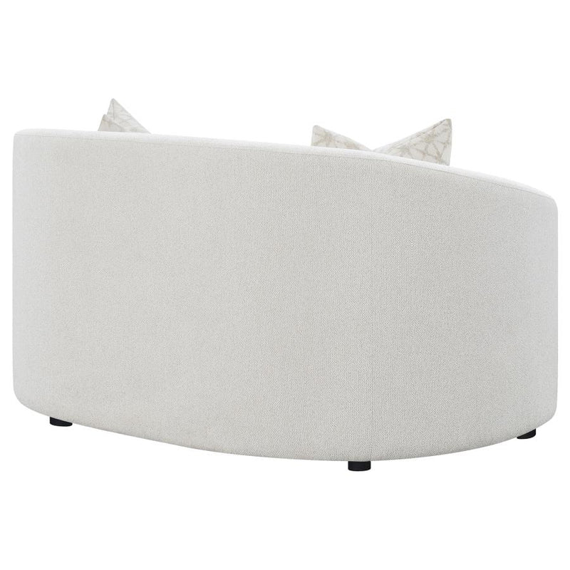Rainn Boucle Upholstered Sloped Arm Loveseat Latte-zoom-