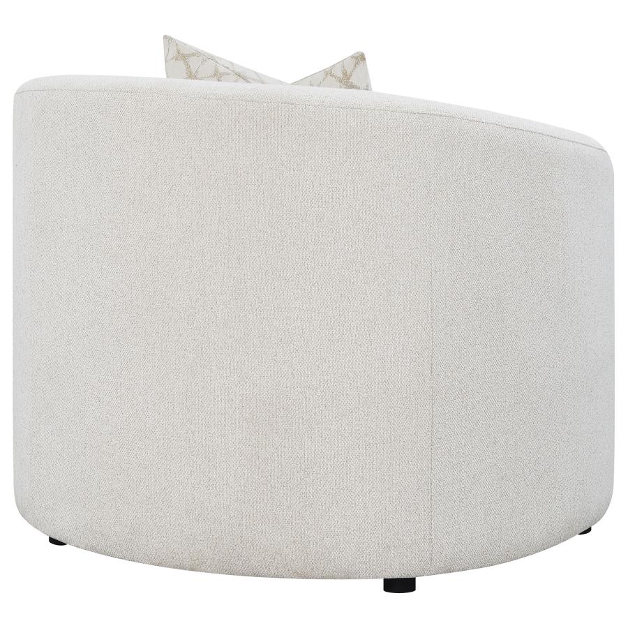 Rainn Boucle Upholstered Sloped Arm Accent Chair Latte-7