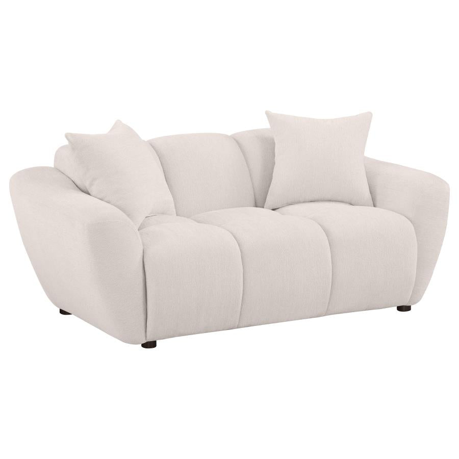 Destino 2-piece Chenille Splayed Arm Sofa Set Greige-zoom-5