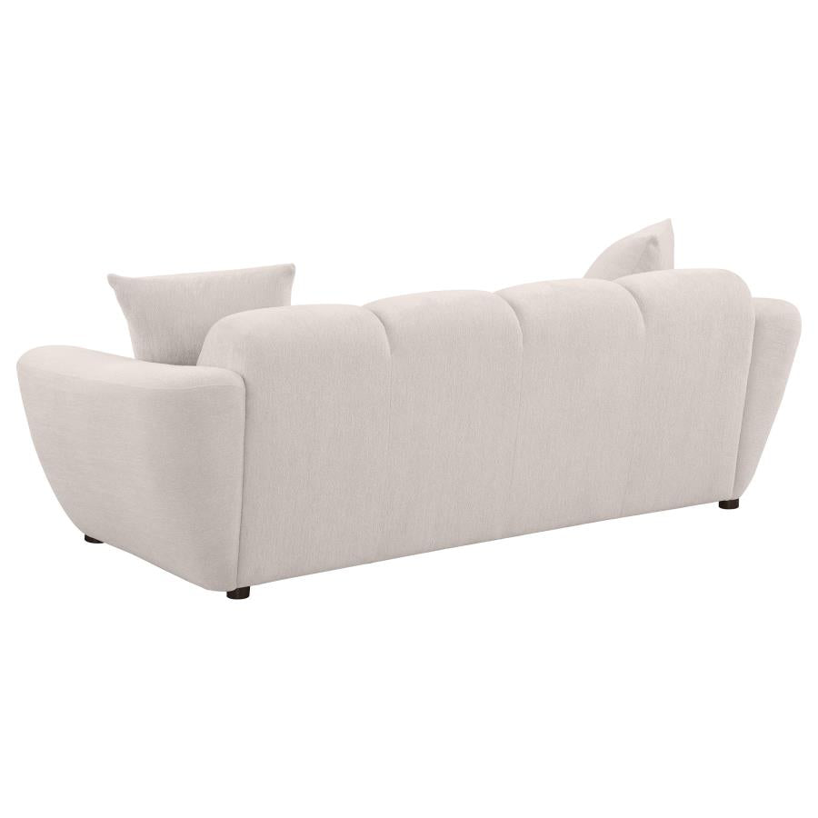 Destino 3-piece Chenille Splayed Arm Sofa Set Greige-zoom-4