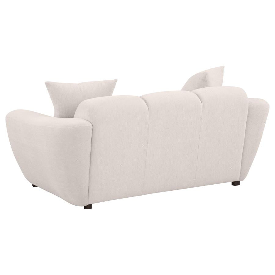 Destino 3-piece Chenille Splayed Arm Sofa Set Greige-6