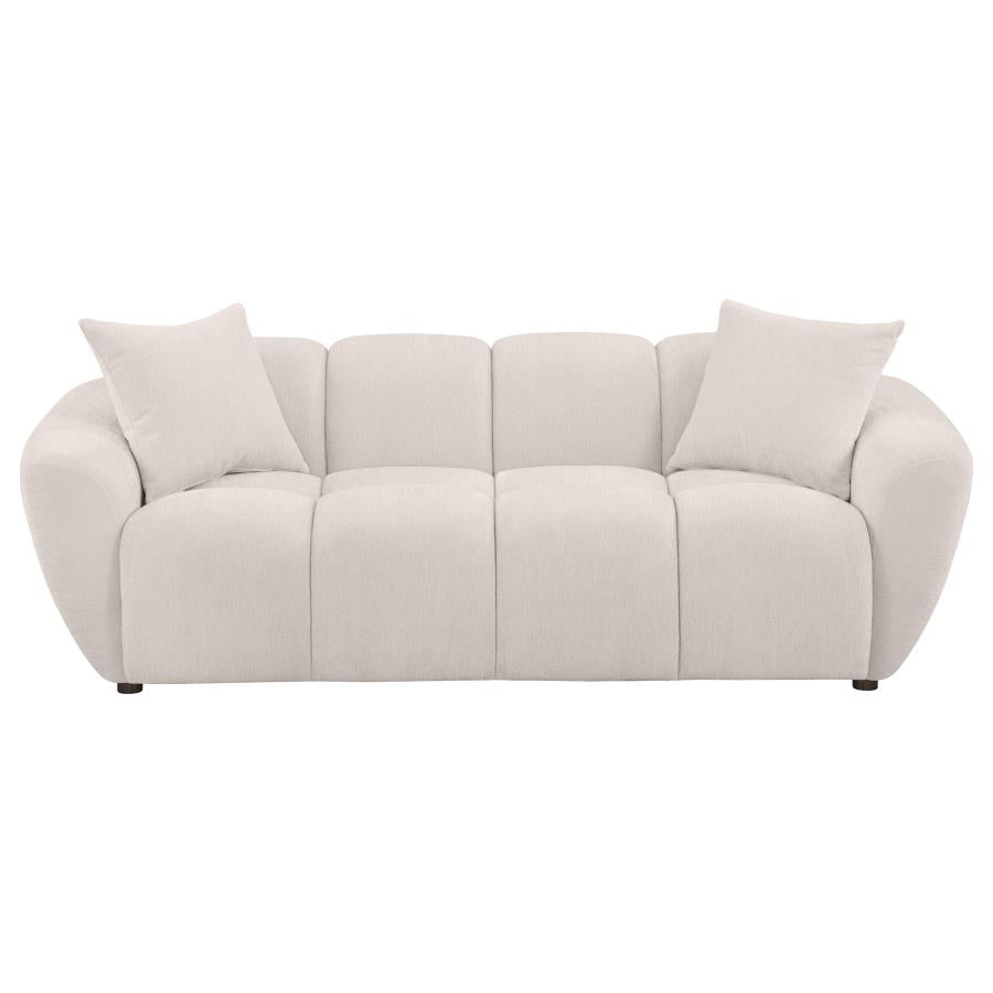 Destino Chenille Upholstered Splayed Arm Sofa Greige-3