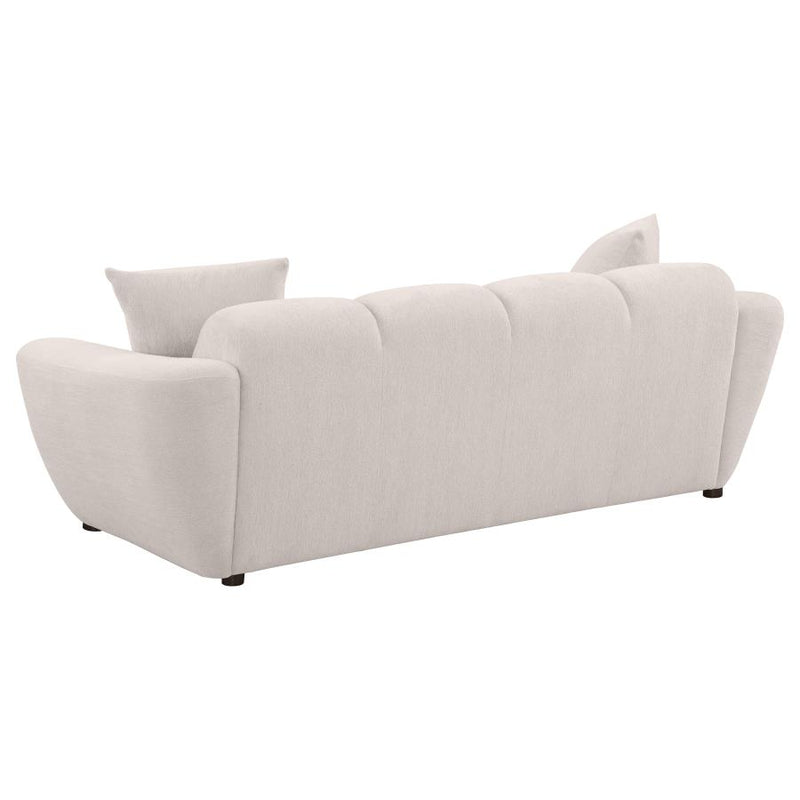 Destino Chenille Upholstered Splayed Arm Sofa Greige-zoom-