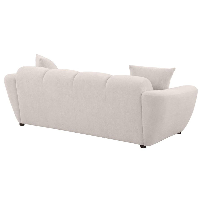 Destino Chenille Upholstered Splayed Arm Sofa Greige-zoom-