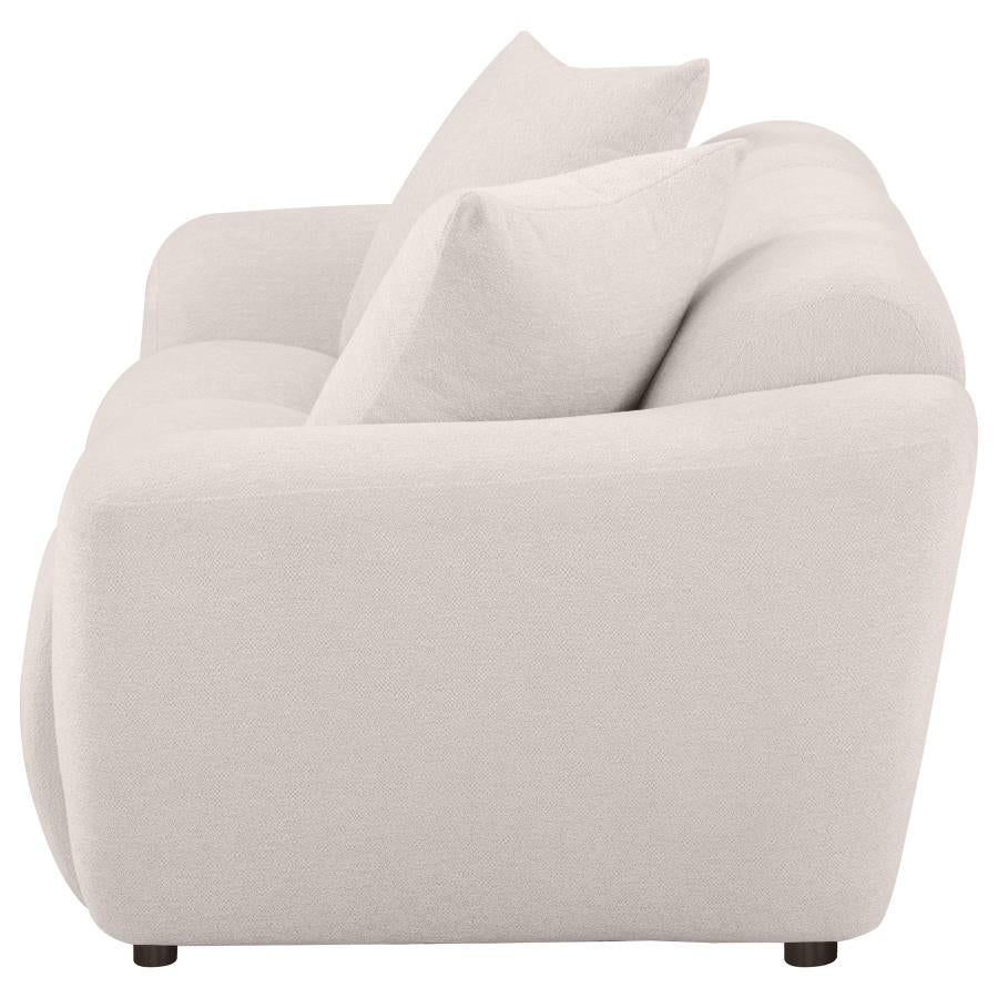 Destino Chenille Upholstered Splayed Arm Loveseat Greige-zoom-5