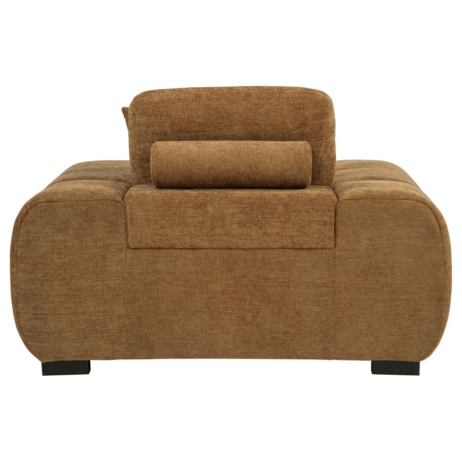 Octavia Upholstered Track Arm Accent Chair Amber-zoom-5