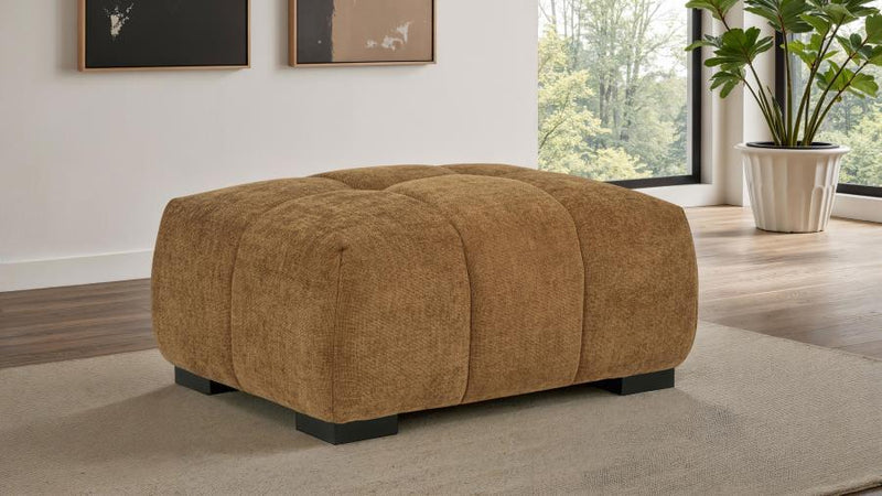 Octavia Upholstered Rectangular Ottoman Amber-zoom-