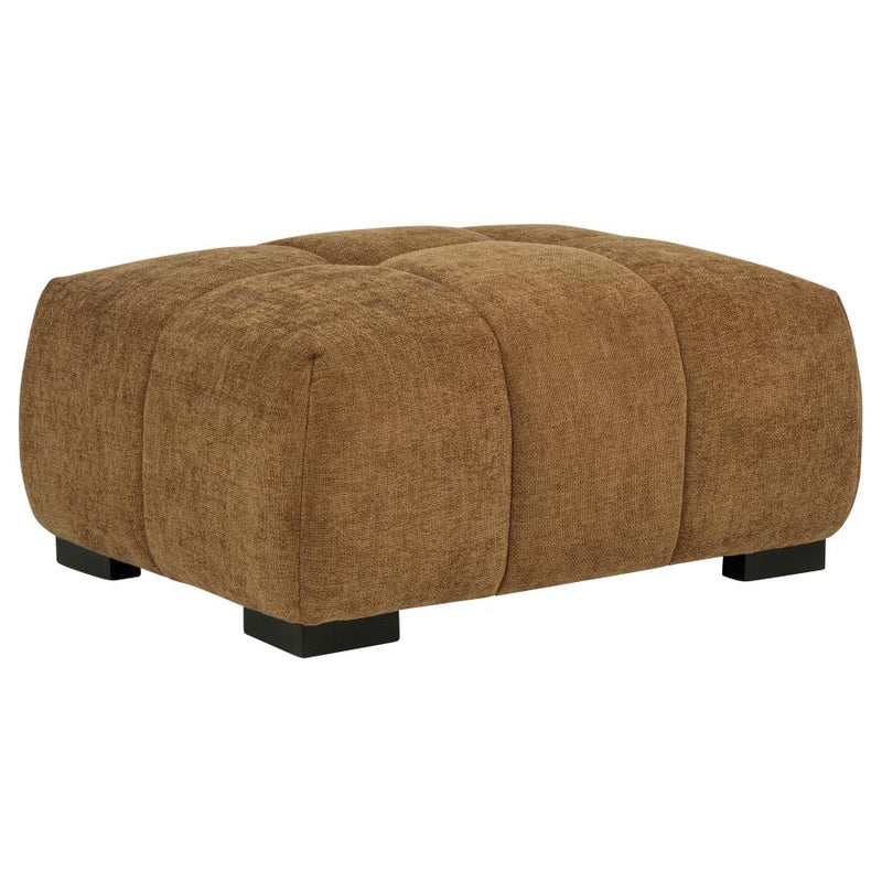 Octavia Upholstered Rectangular Ottoman Amber-zoom-