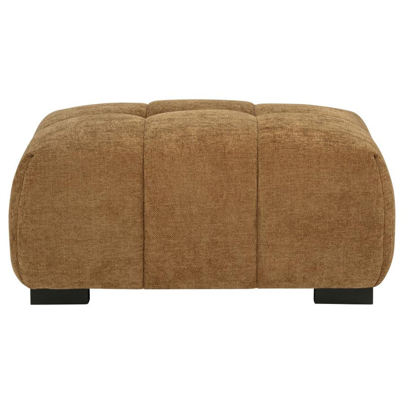Octavia Upholstered Rectangular Ottoman Amber-zoom-